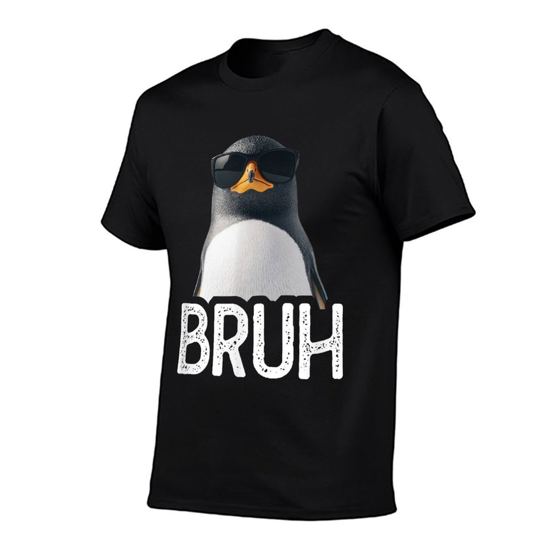 Bruh Penguin  Funny Penguin Lover  Meme Lover Comfortable T-Shirt