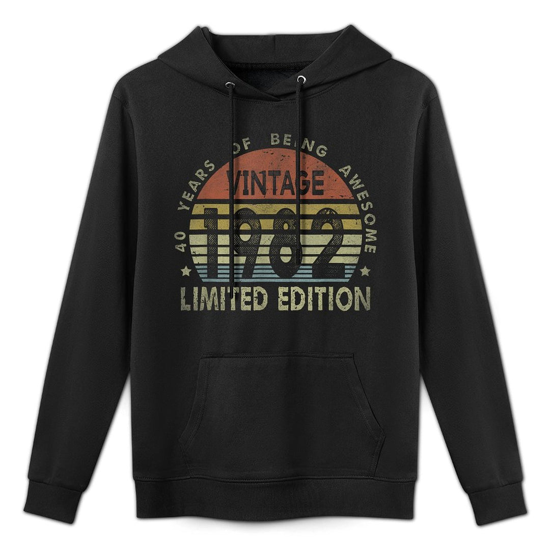 40 Year Old Vintage 1982 Limited Edition 40th Birthday Moisture-Wicking Hoodie
