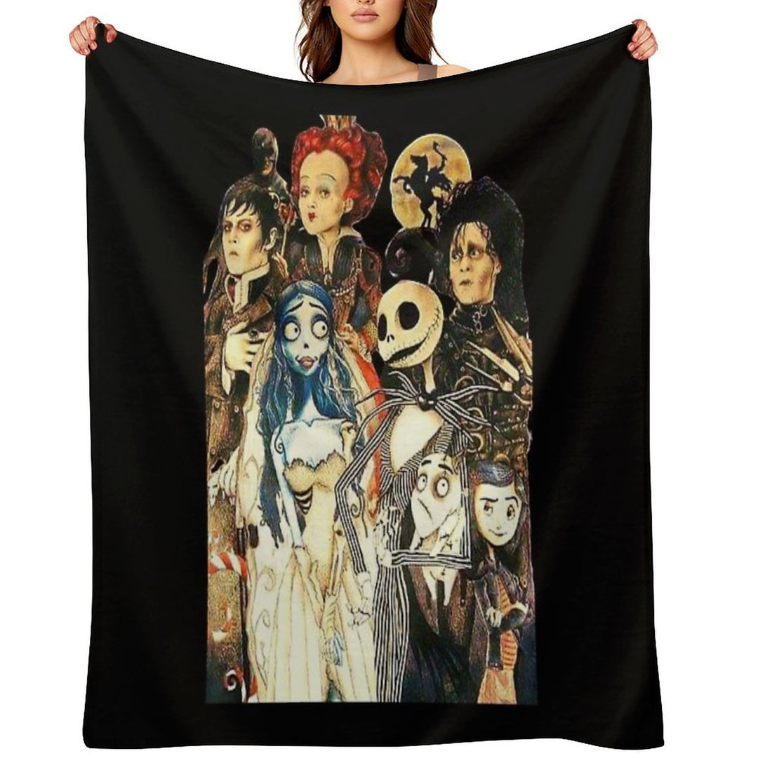 Tim Movie Horror Characters Film Durable Throw Blanket