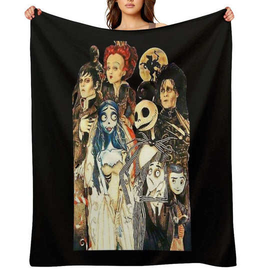 Tim Movie Horror Characters Film Durable Throw Blanket