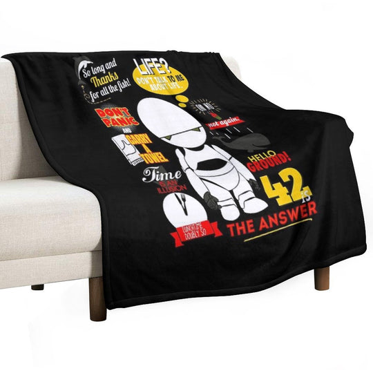 Hitchhikers Guide To The Galaxy 1 Travel-friendly Throw Blanket