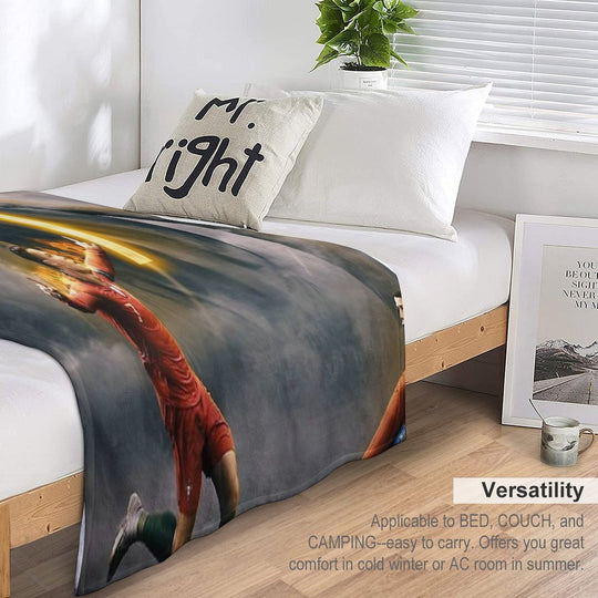 Aesthetic Ronaldo Poster Gift-ready Throw Blanket