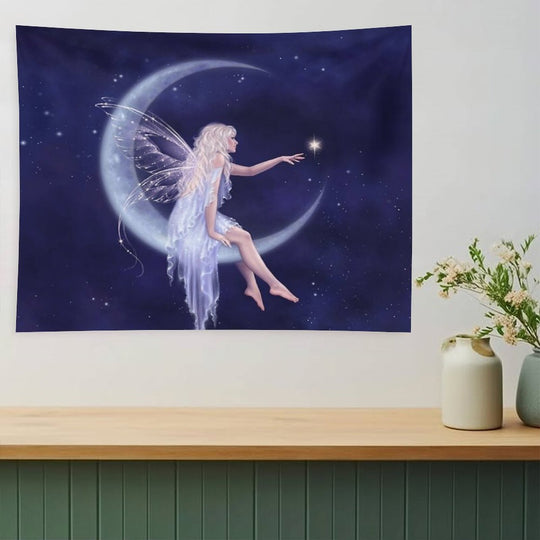 Birth of A Star Moon Fairy Tapestry