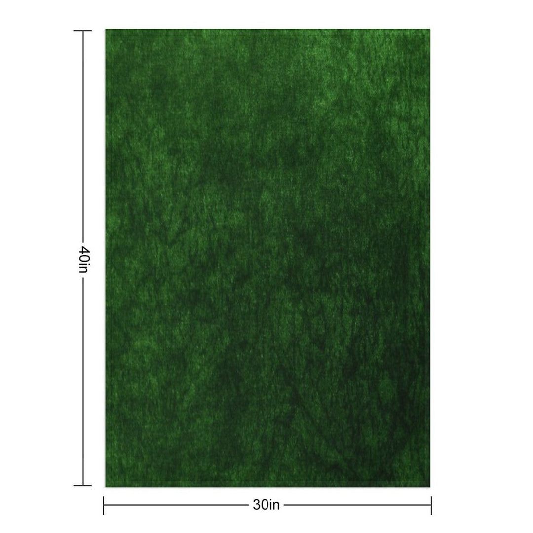 Emerald Green Grass Velvet  Texture Versatility Throw Blanket