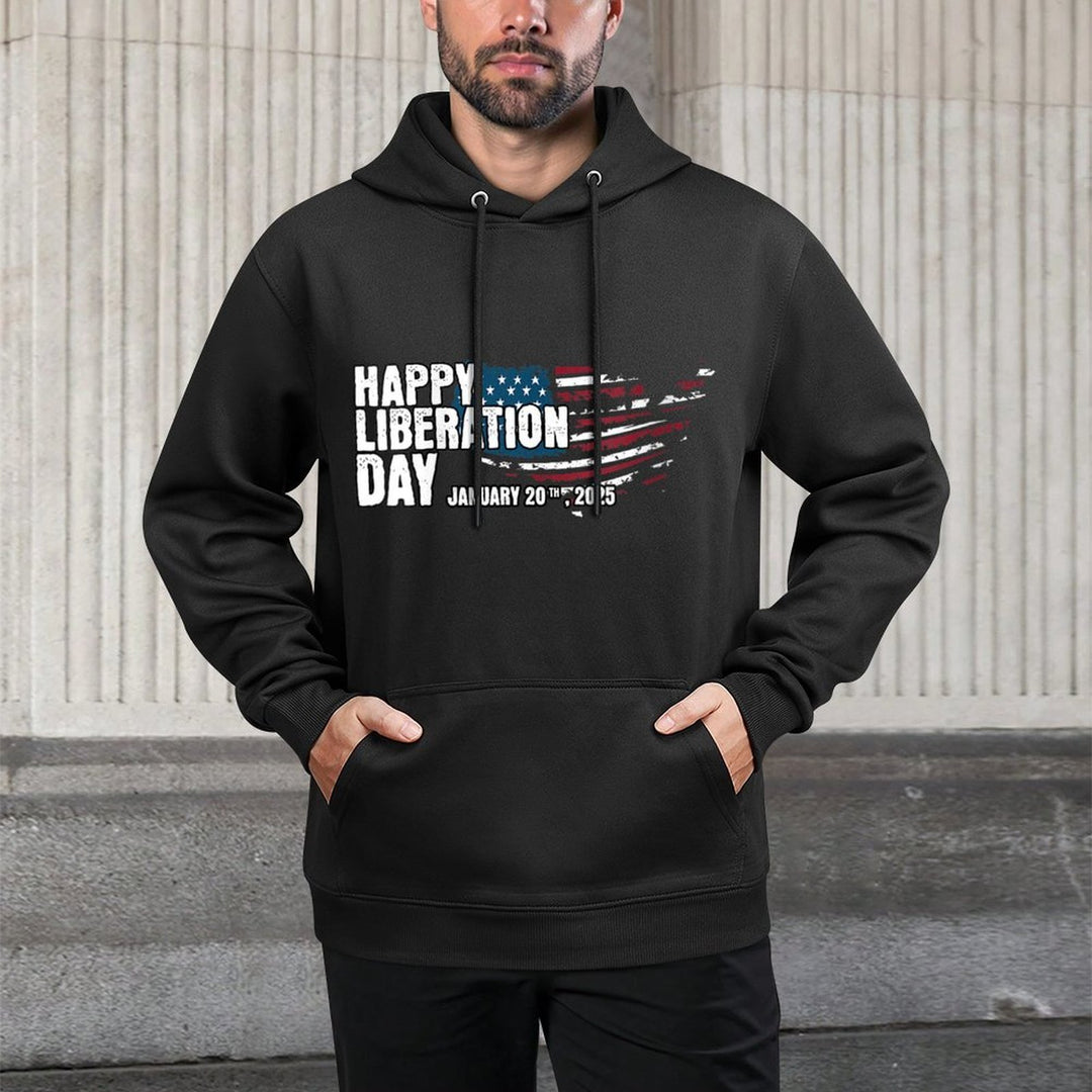 Womens President Trump Declares Liberation Day Happy Liberation Day Moisture-Wicking Hoodie