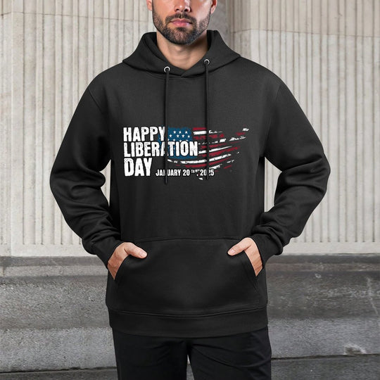 Womens President Trump Declares Liberation Day Happy Liberation Day Moisture-Wicking Hoodie