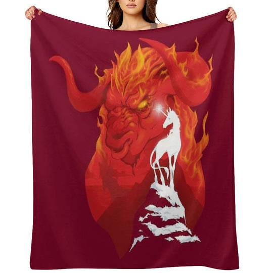 The Last Unicorn Quick-dry Throw Blanket