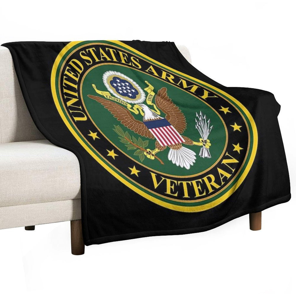 Army - US Army Veteran Machine-washable Throw Blanket