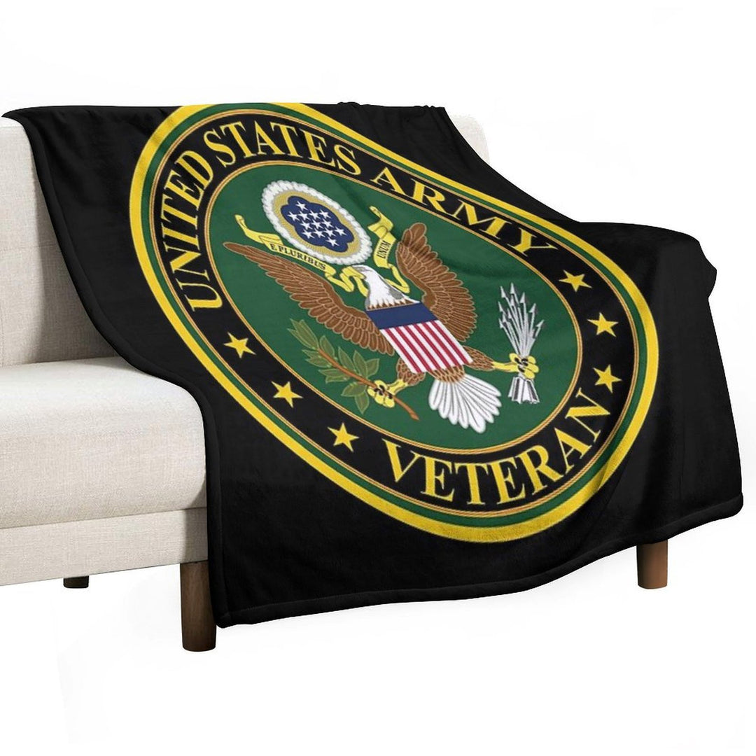 Army - US Army Veteran Machine-washable Throw Blanket