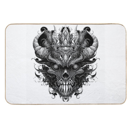 A Disgusting Dark Devil.  Repositionable Bath Mat