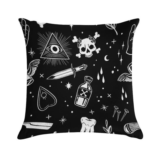 A Few Macabre Things Soft Luxury Feel Throw Pillow