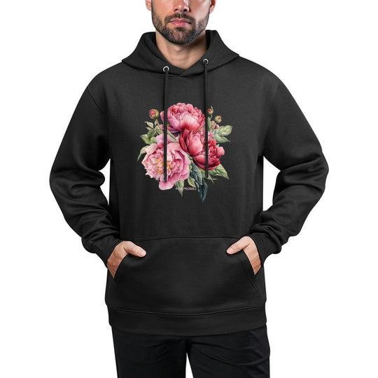 Just Pretty Watercolor Lush Pink Peonies Easy Care Hoodie