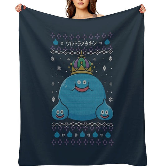 King Slime Christmas Durable Throw Blanket