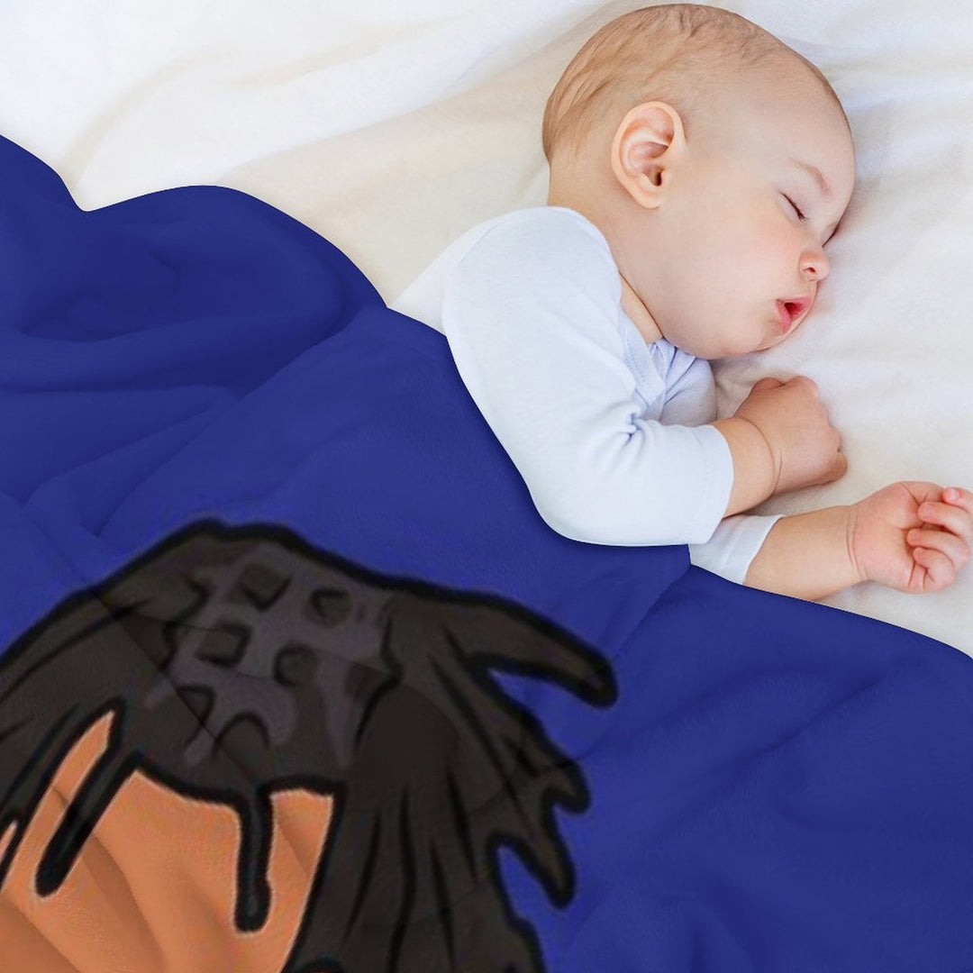 Jalen Brunson 3 Point Celebration Eco-conscious Throw Blanket