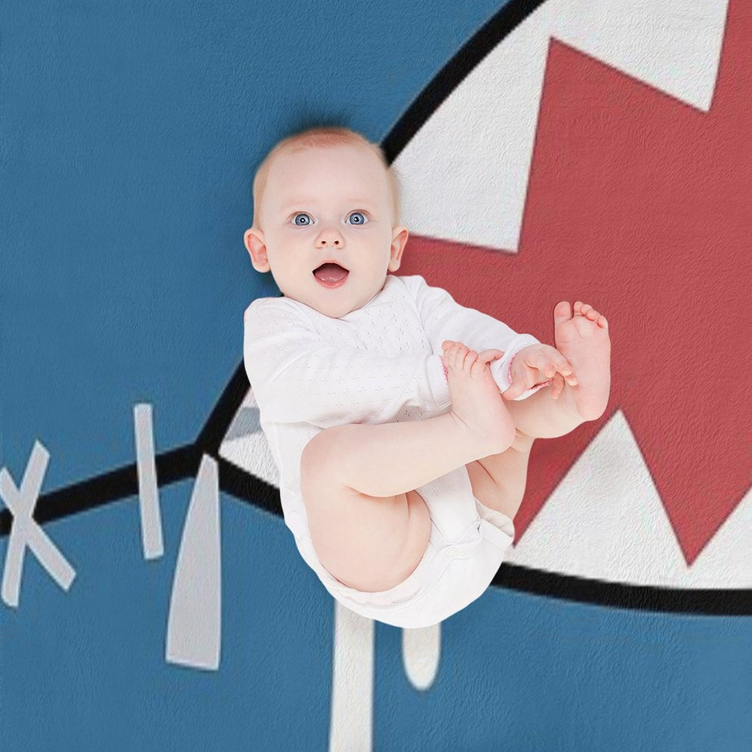 Gawr Gura Shark Mouth All-season Throw Blanket