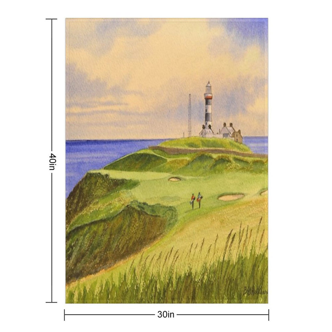 Old Head Golf Course Ireland Hole 4 Quick-dry Throw Blanket