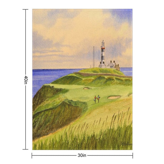 Old Head Golf Course Ireland Hole 4 Quick-dry Throw Blanket