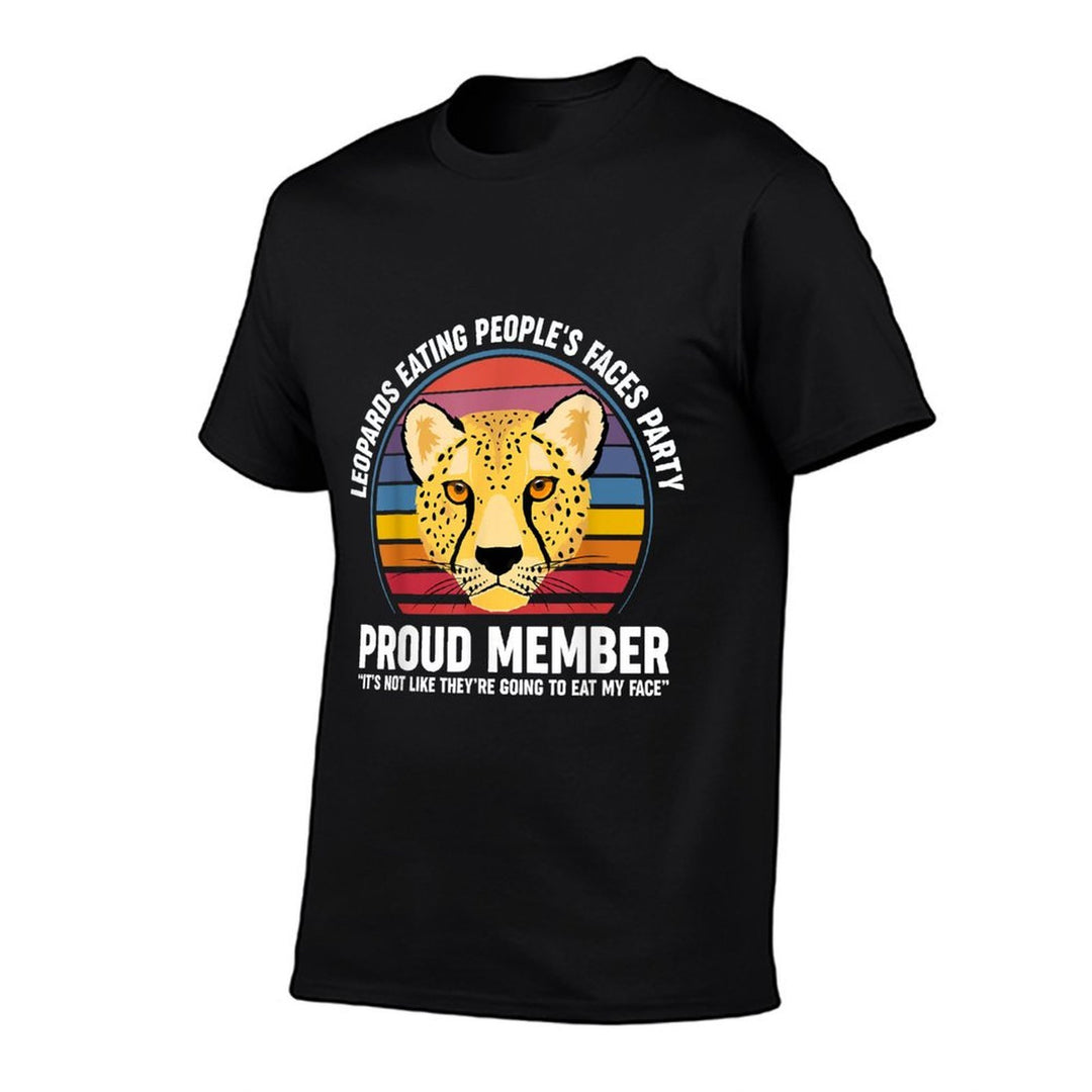 Leopards Eating People’s Face Party Proud Member Funny Meme  Vintage-inspired T-Shirt