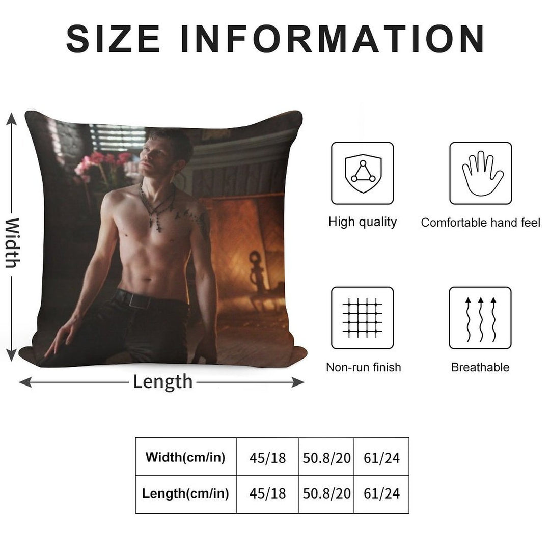 Klaus Mikaelson Soft Bedroom Essential Throw Pillow