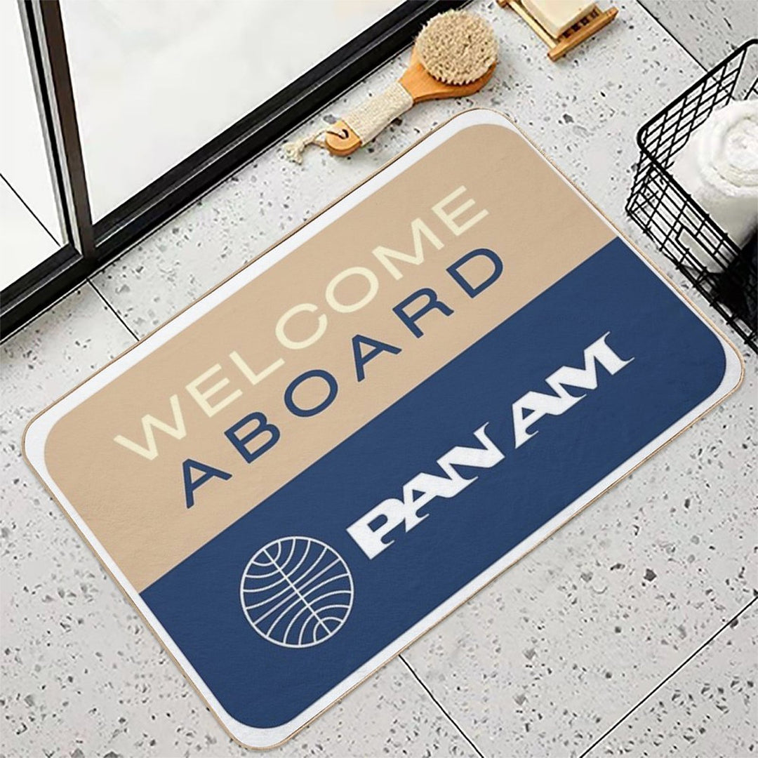 Pan Am  Pan American Airways - Welcome Aboard  Pet-Safe Bath Mat