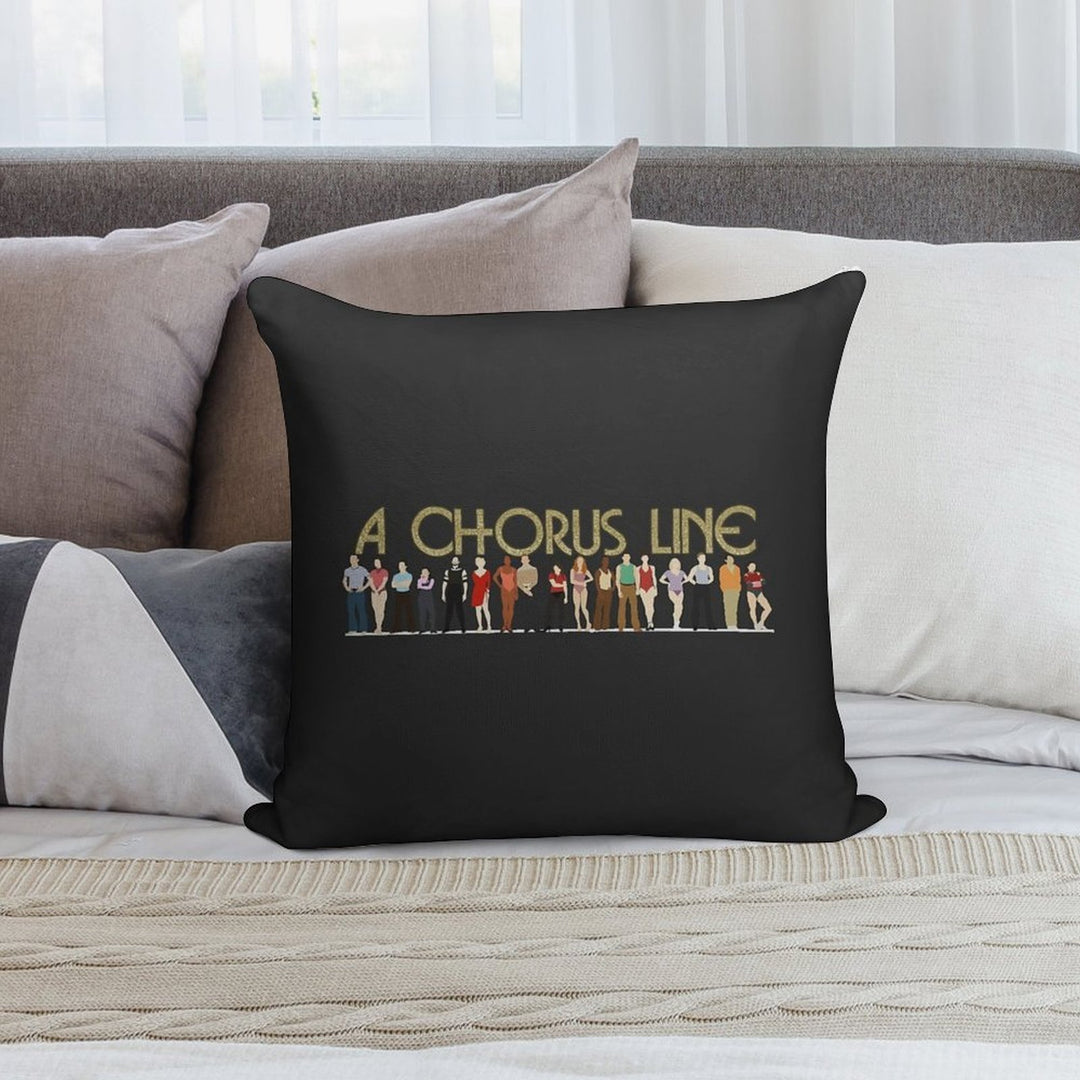 A Chorus Line Soft Reinforced Edging Throw Pillow