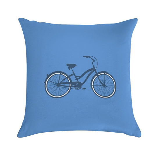 Bike 1 Soft High-Density Material Throw Pillow