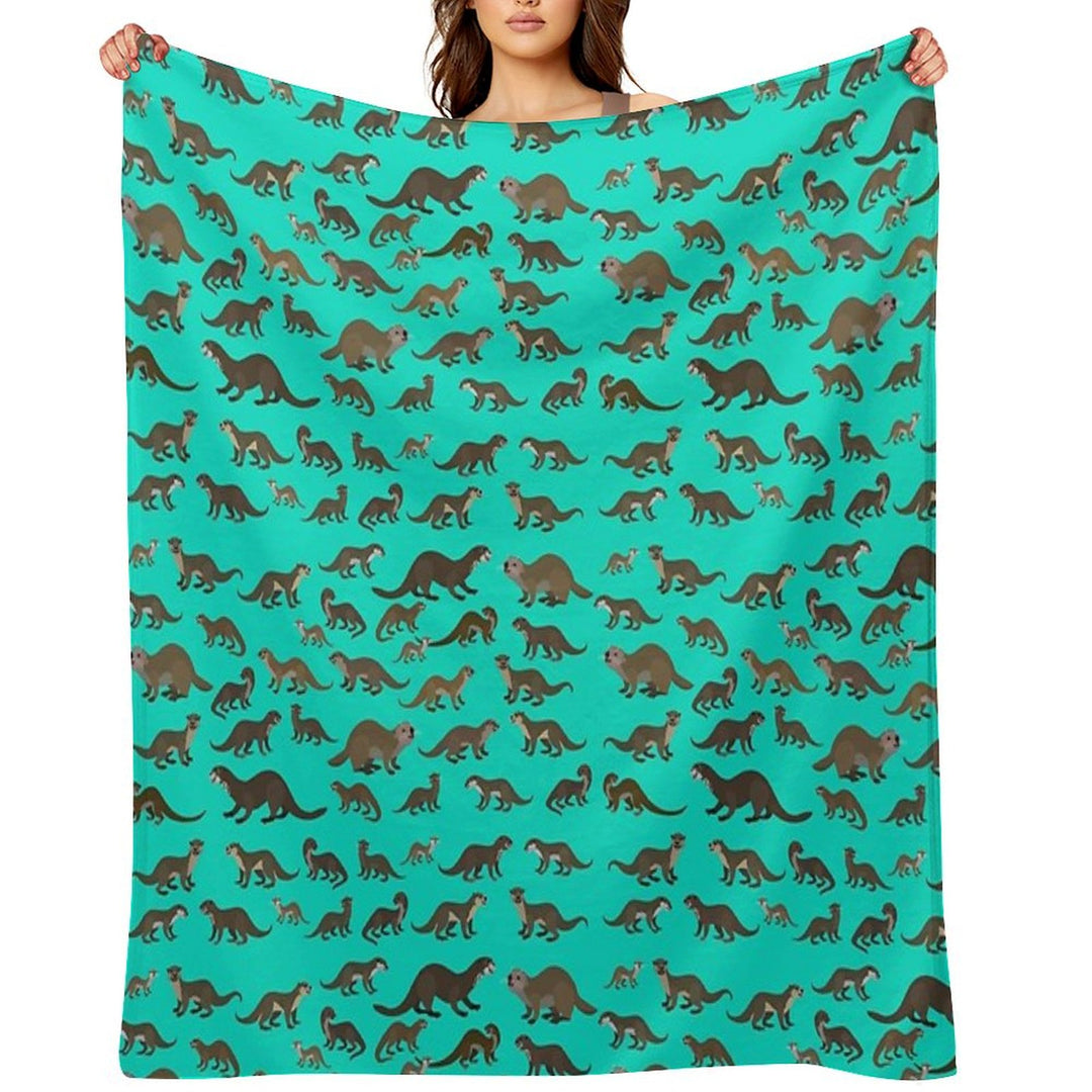 Know Your Otters Versatility Throw Blanket