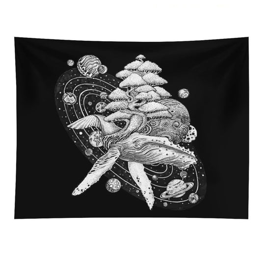 Space Whale Tapestry