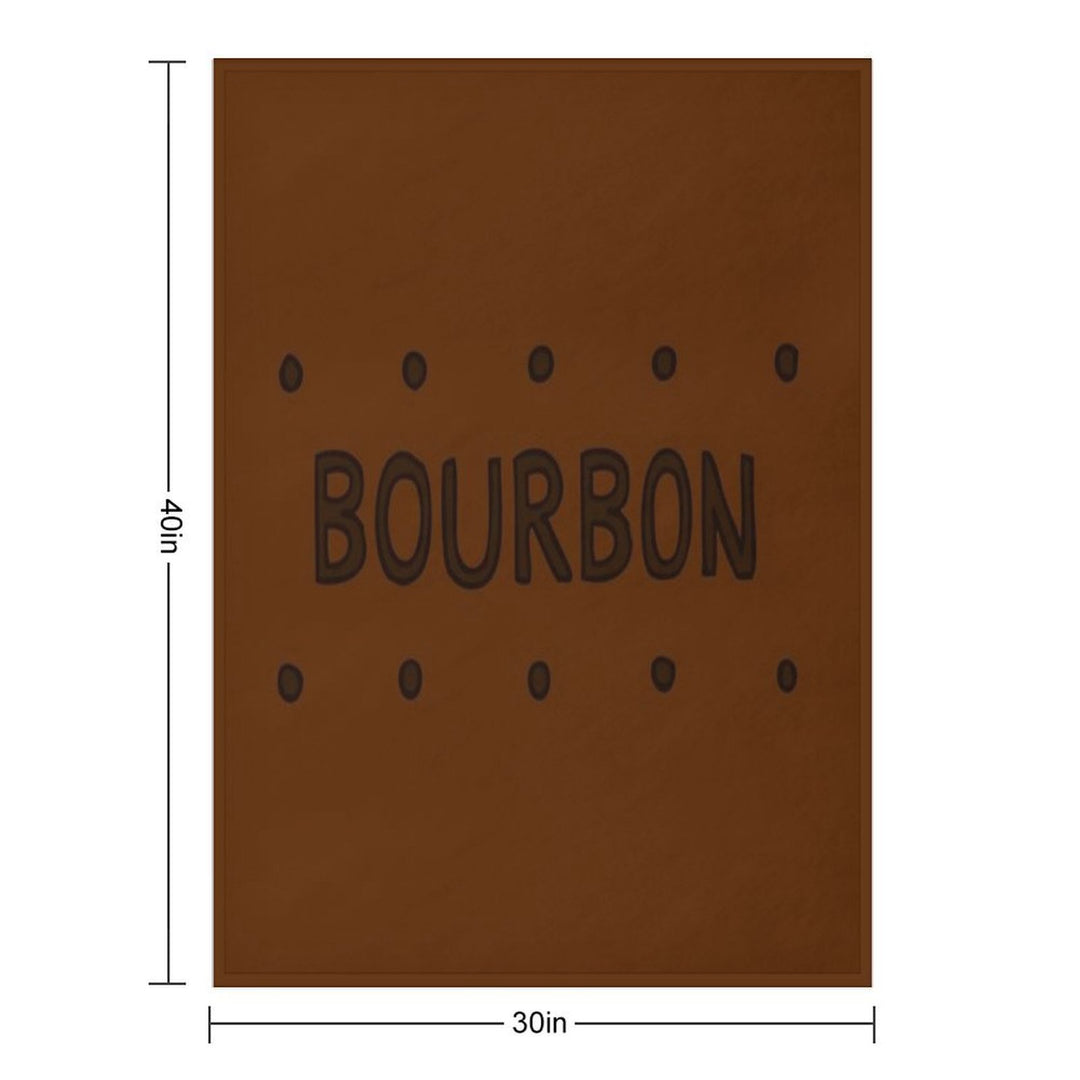 Chocolate Bourbon Biscuit Wrinkle-free Throw Blanket