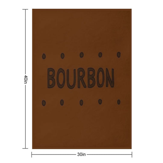 Chocolate Bourbon Biscuit Wrinkle-free Throw Blanket