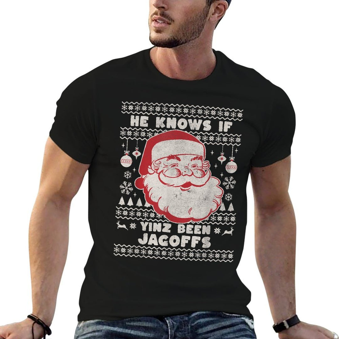Funny Pittsburgh Christmas  Summer-ready Fabric T-Shirt