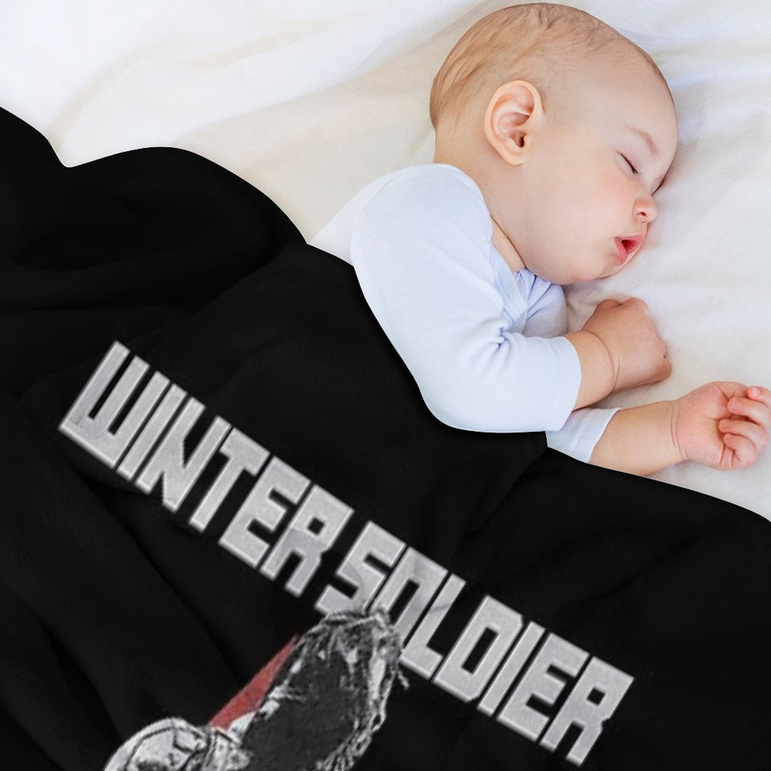 Bucky Barnes The Winter Soldier Red Star Original Print  Dark Ver. Easy Care Throw Blanket