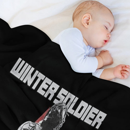 Bucky Barnes The Winter Soldier Red Star Original Print  Dark Ver. Easy Care Throw Blanket