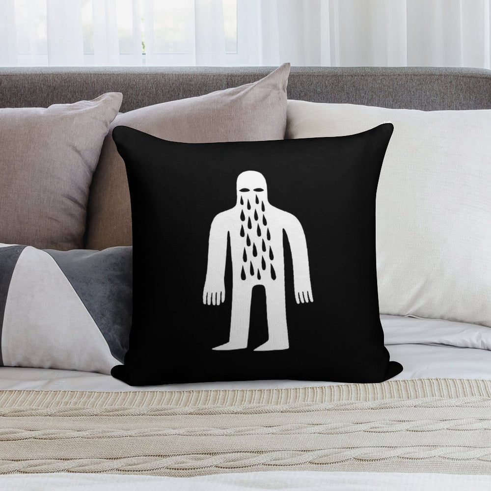 Crying Man Soft Fade-Resistant Throw Pillow
