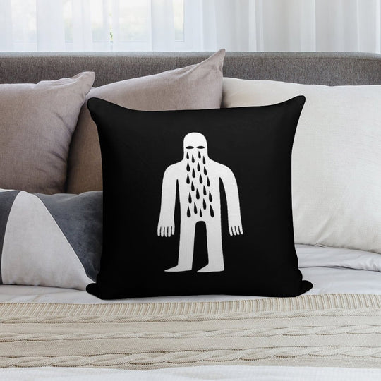 Crying Man Soft Fade-Resistant Throw Pillow