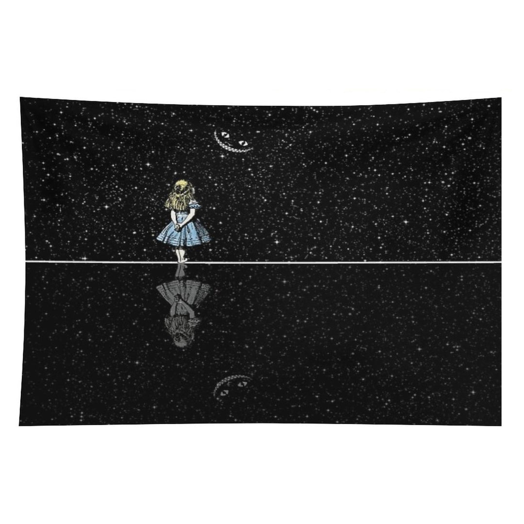 Alice In Wonderland Starry Night Tapestry
