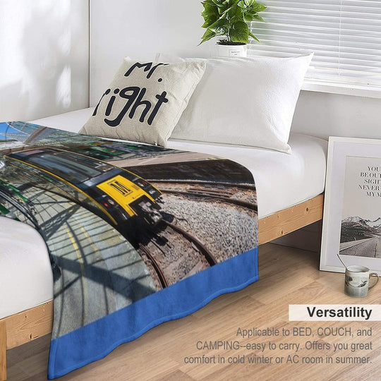Tynemouth Metro Train Multi-functional Throw Blanket