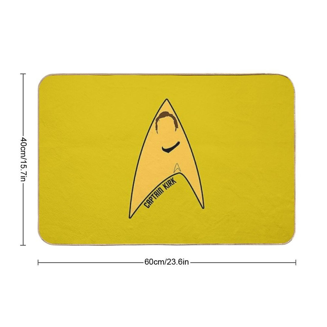 Captain Kirk  Non-Slip Bath Mat