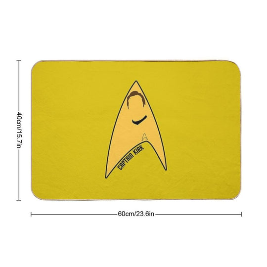 Captain Kirk  Non-Slip Bath Mat