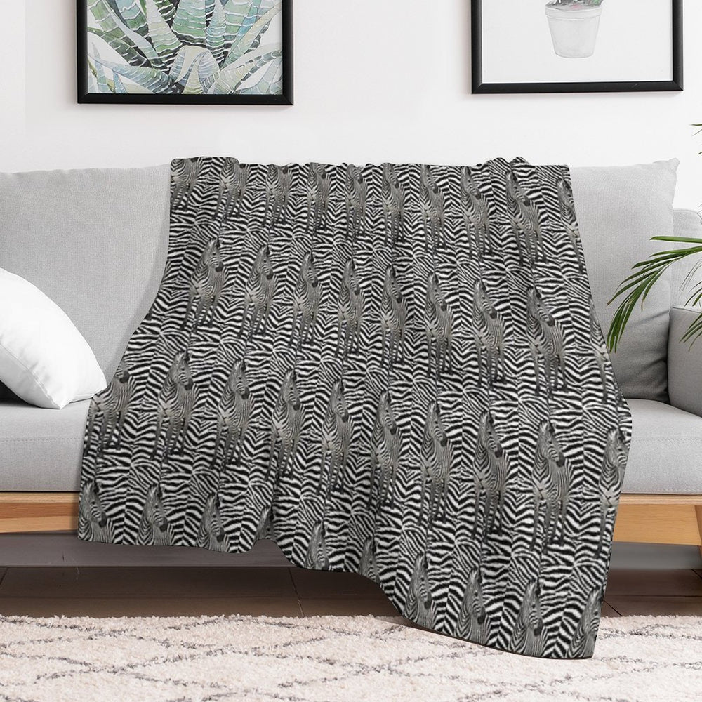 Zebra Stripes Anti-pilling Throw Blanket