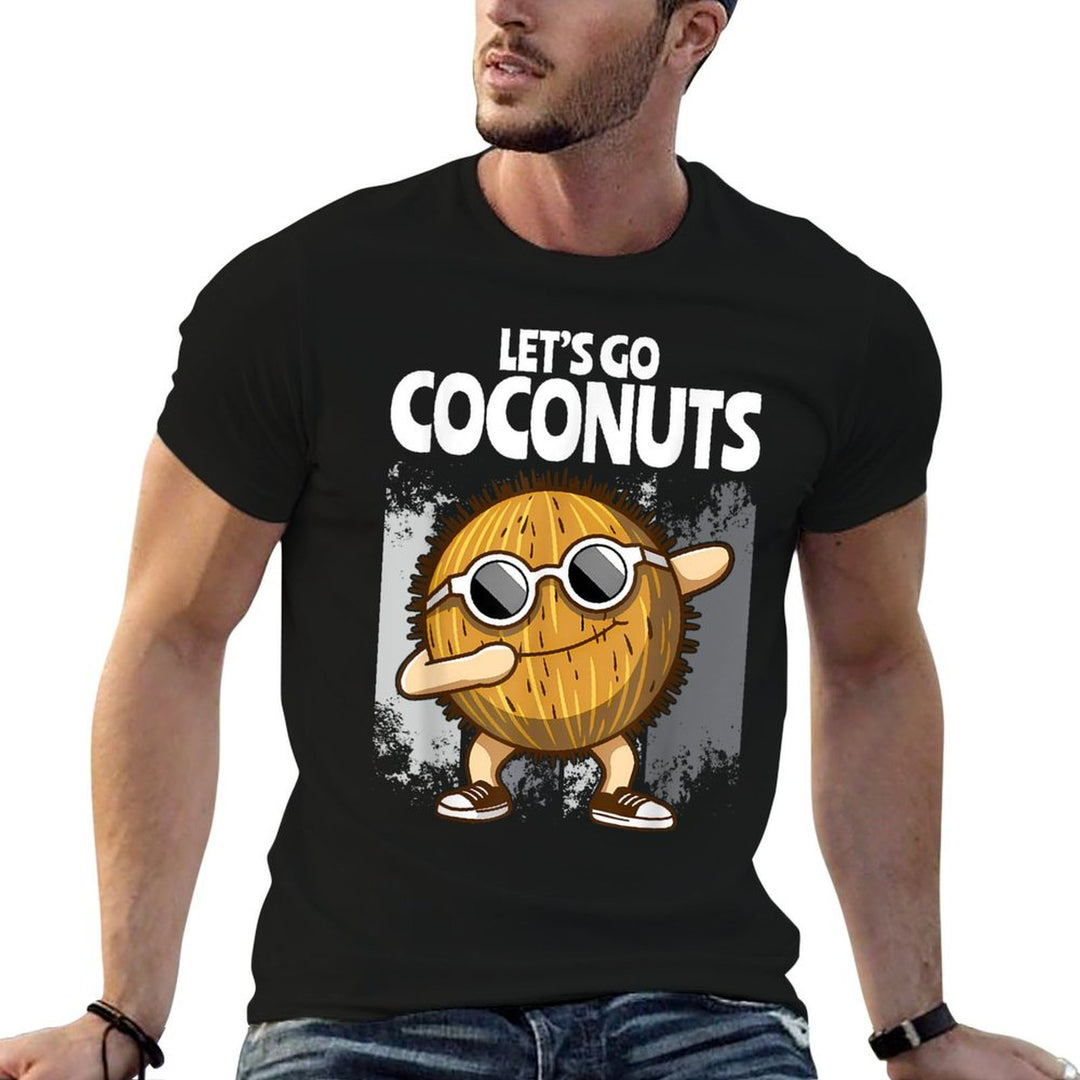 Funny Coconut Fruit Summer Lets Go Coconuts  Graphic-printed T-Shirt