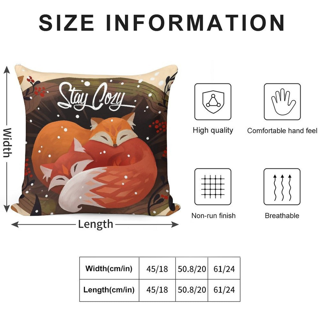 Stay Cozy Soft High-Density Material Throw Pillow