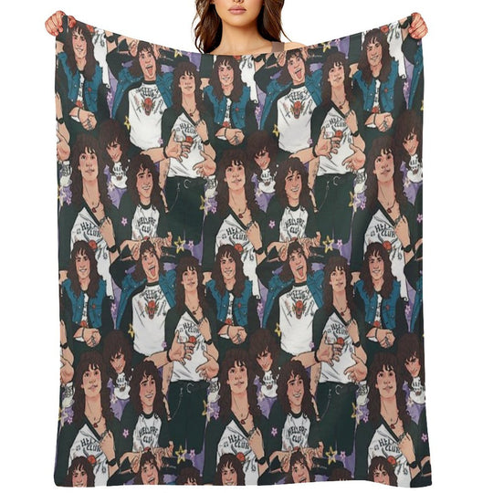 Eddie Munson - AOP Sustainable Throw Blanket