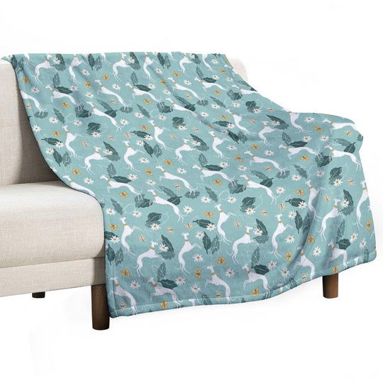 Greyhound And Butterfly Comfort Throw Blanket