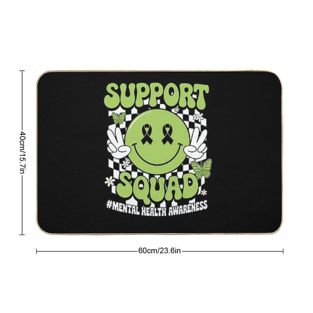 Motivation Support Squad Mental Health Awareness Men Women  Pet-Safe Bath Mat