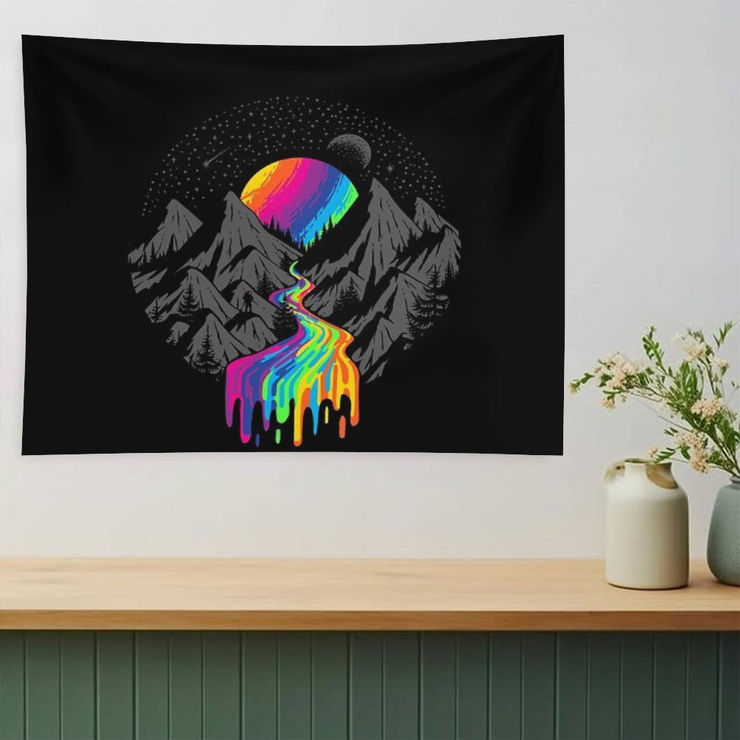 Cosmic River  Surreal Space Planet Tapestry