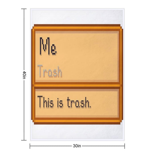 Stardew Valley Trash Item But Its You! D Travel-friendly Throw Blanket