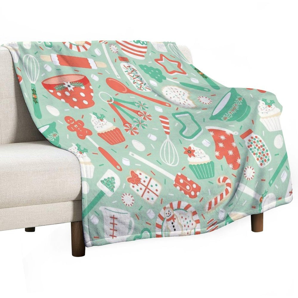 Christmas Baking Anti-pilling Throw Blanket