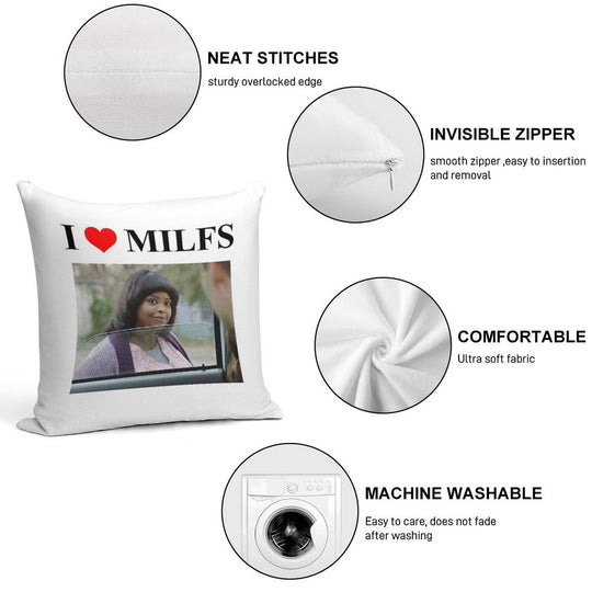 M(a)ILF Soft Home Decor Throw Pillow