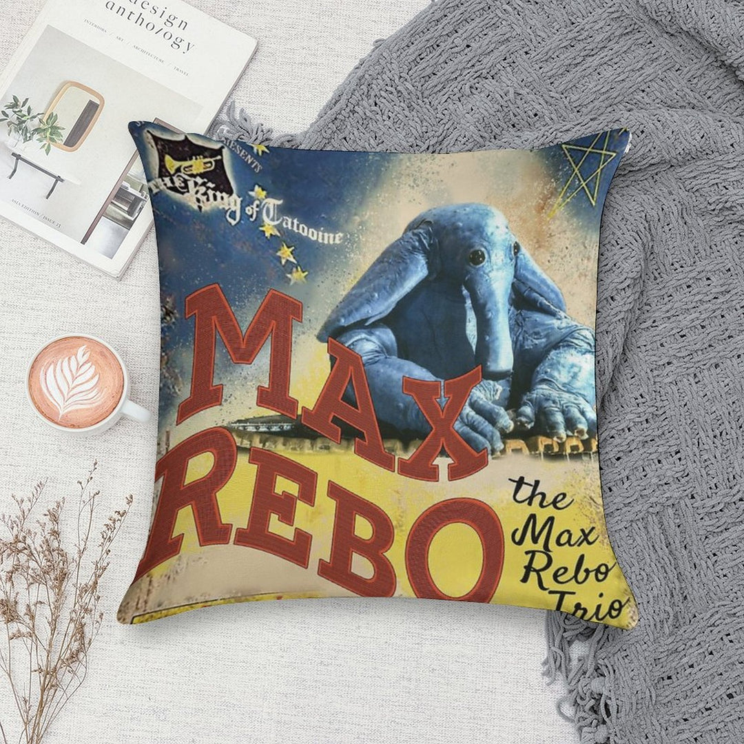 Vintage Style Fan Art Max Rebo Concert Poster Soft Gift Ready Throw Pillow